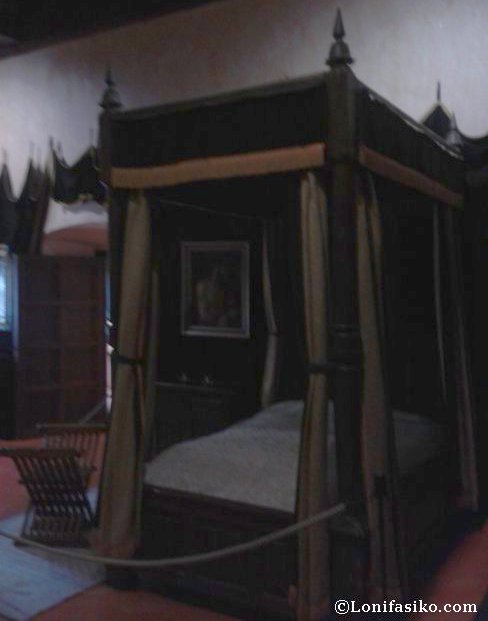 Dormitorio y lecho de muerte de Carlos V en el Monasterio de Yuste