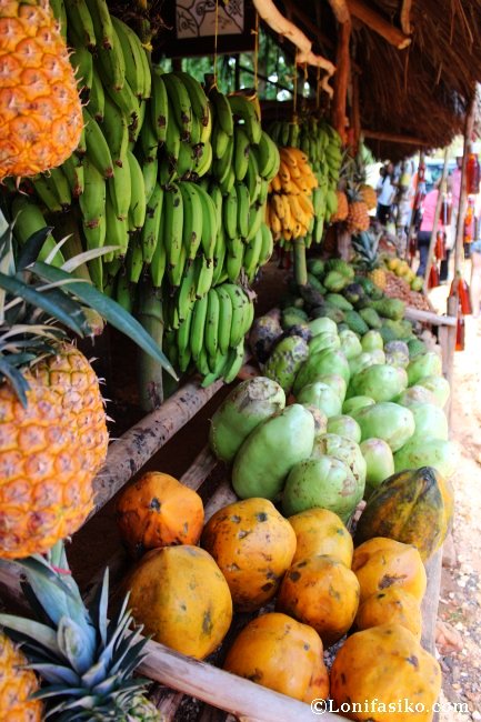 Comer fruta en el Caribe República Dominicana