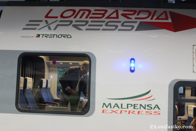 Tren Malpensa Express desde el aeropuerto a Milán