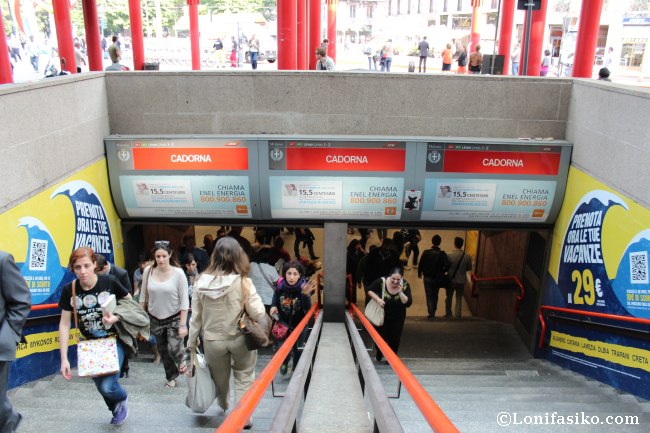 Metro Milán: Estación de Cadorna