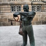 Escultura en el Casco Vello de Pontevedra