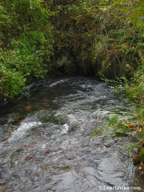 Poza donde surge a borbotones, desde las entrañas del Moncayo, el río Queiles