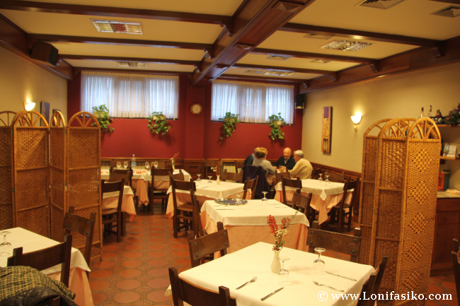 Comedor del Restaurante Soloa de Abadiño