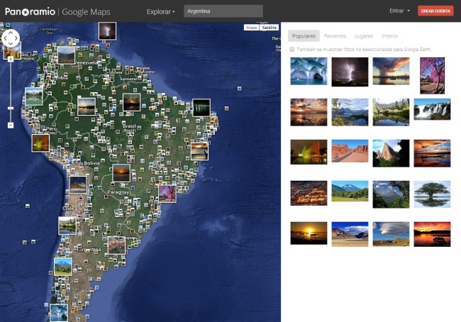 Panoramio, servicio de imágenes geolocalizadas
