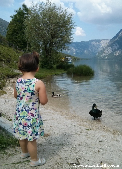 Lago Bohinj con niños
