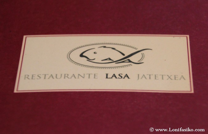 Carta del restaurante Lasa