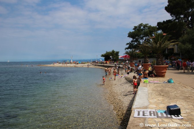 Zona de playa en Izola