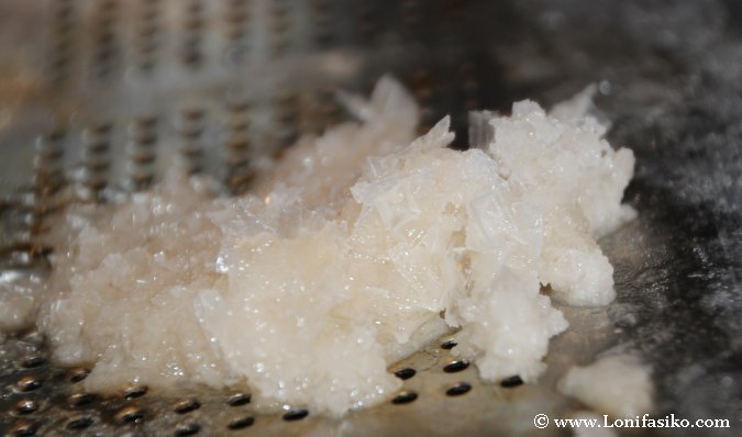 Sal cristalizada