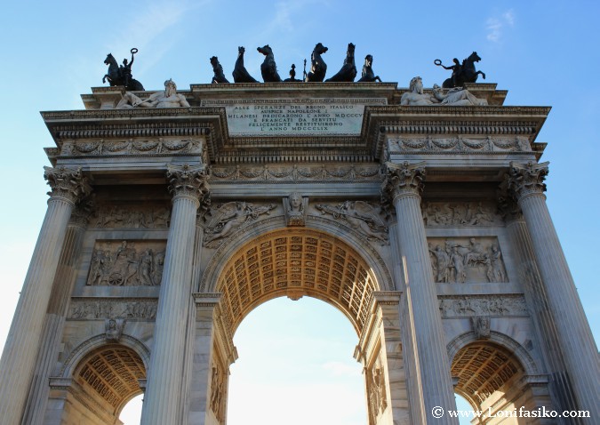 Arco de la Paz en Milán