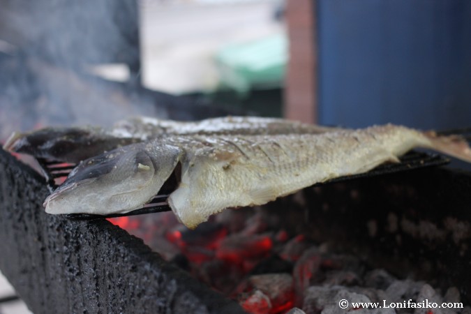 Comer pescados a la brasa en Santander