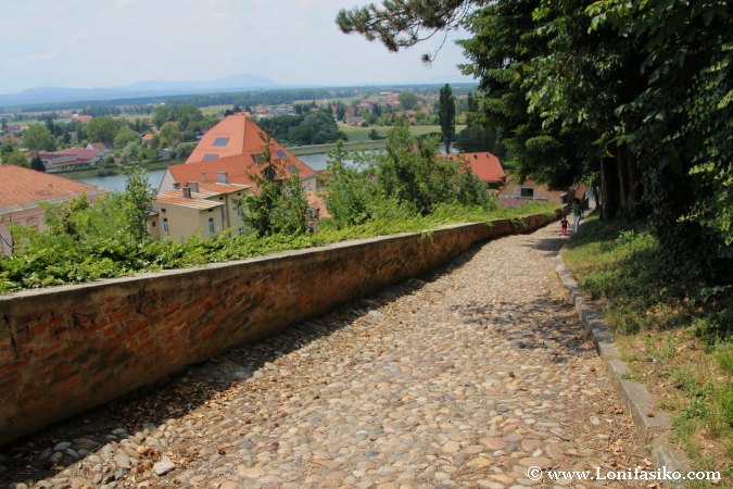 Castillo de Ptuj: Subida y acceso