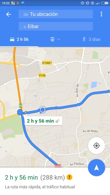 Localización en tiempo real en Google Maps