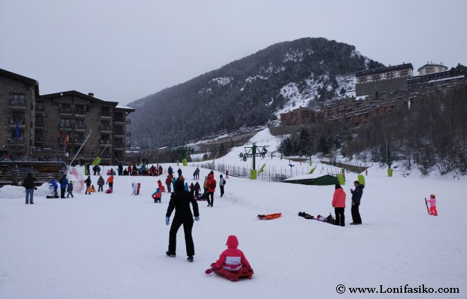 Trineo de nieve en Andorra