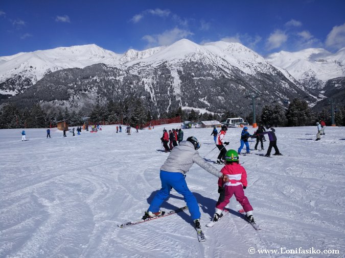 Aprender esqui niños en Andorra Grandvalira