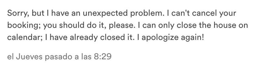 Airbnb Reservation Cancelation