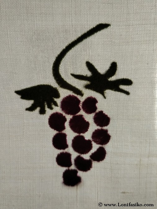 Cortinas decoración uvas