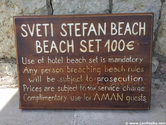 Sveti Stefan playas Montenegro fotos