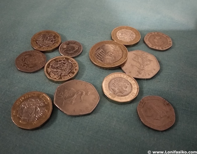 Libras esterlinas monedas Reino Unido