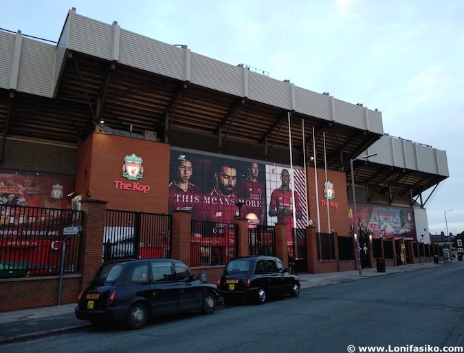 the kop anfield road liverpool