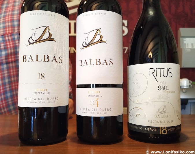 Vinos Bodegas Balbás en Ribera del Duero