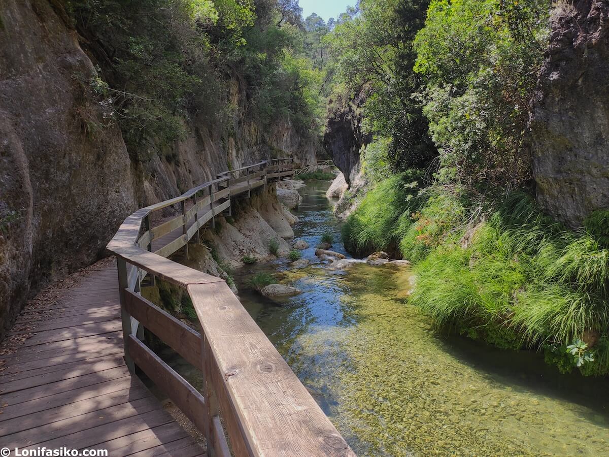 ruta rio borosa con niños
