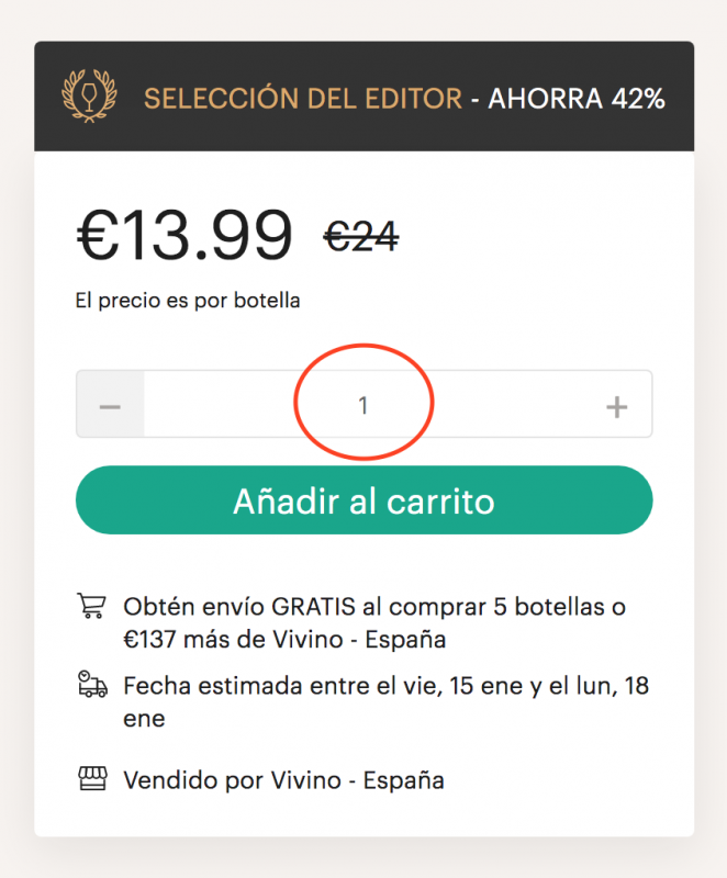 donde comprar botellas de vino sueltas internet vivino españa