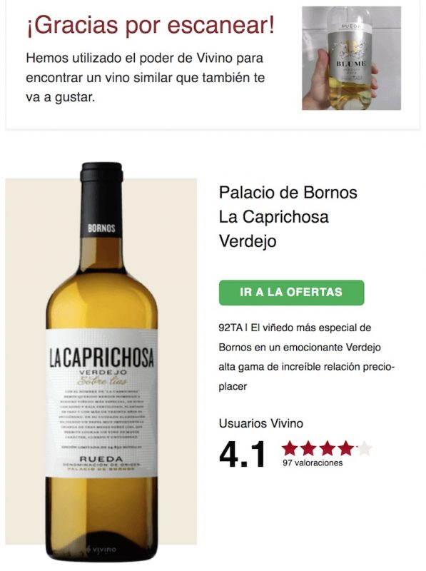 vivino españa personalizacion gustos usuarios