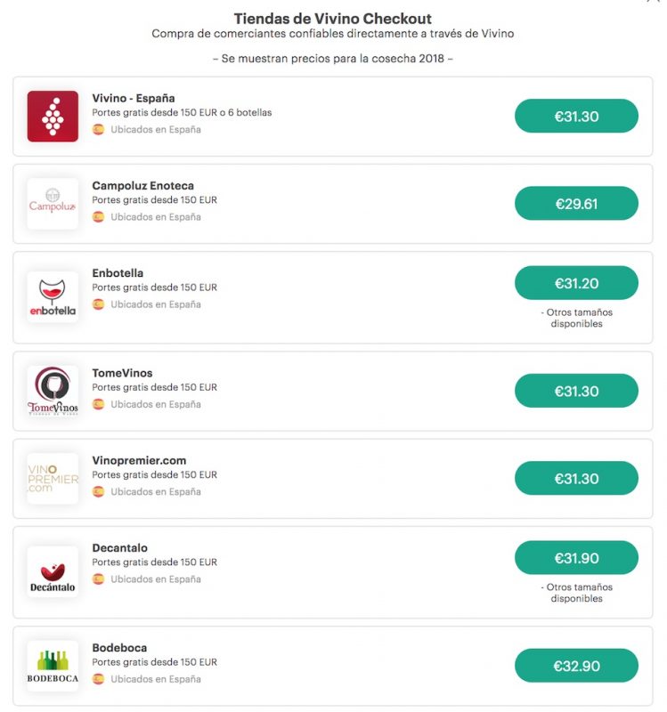 vivino españa proveedores de vino