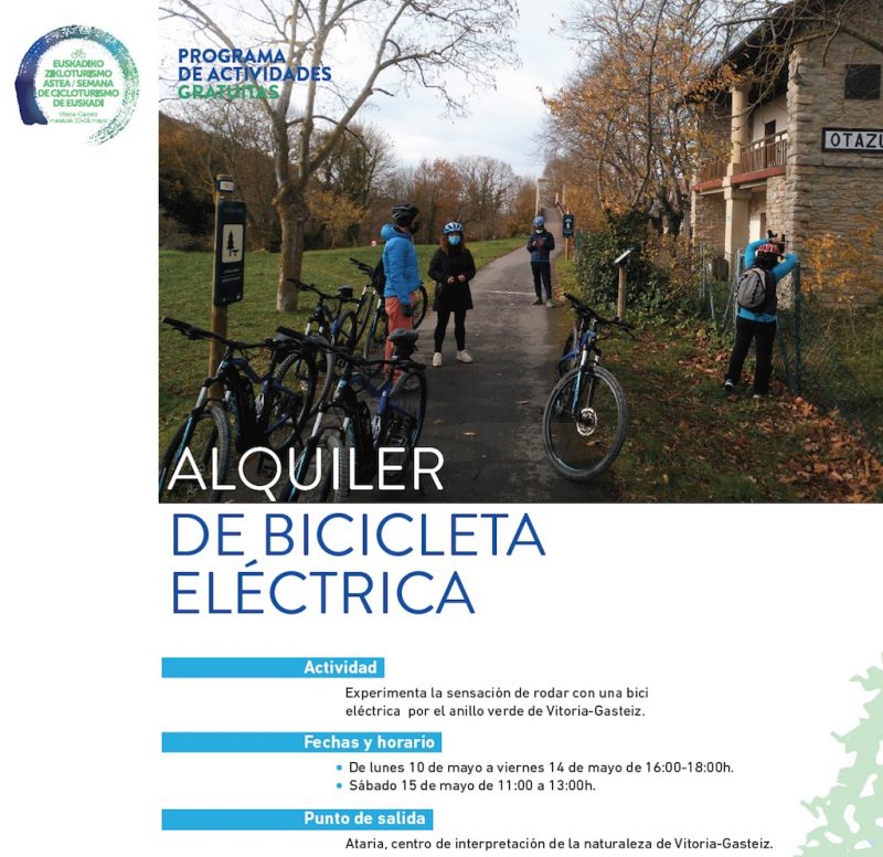 Alquiler de bicicletas eléctricas en Vitoria-Gasteiz