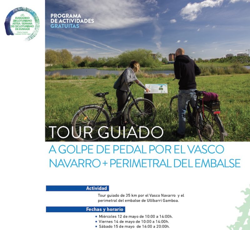 Pantano de Vitoria y vía verde del Vasco Navarro en bicicleta