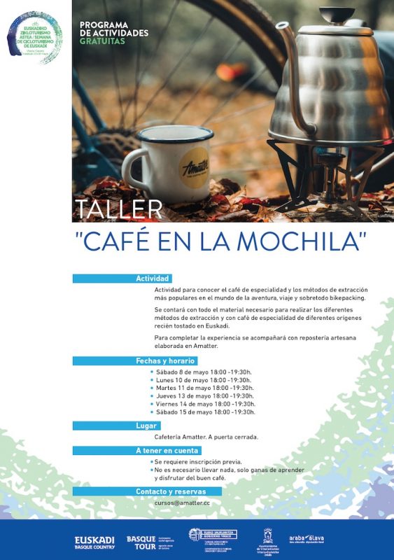 Taller "Café en la mochila" con Amatter Vitoria-Gasteiz