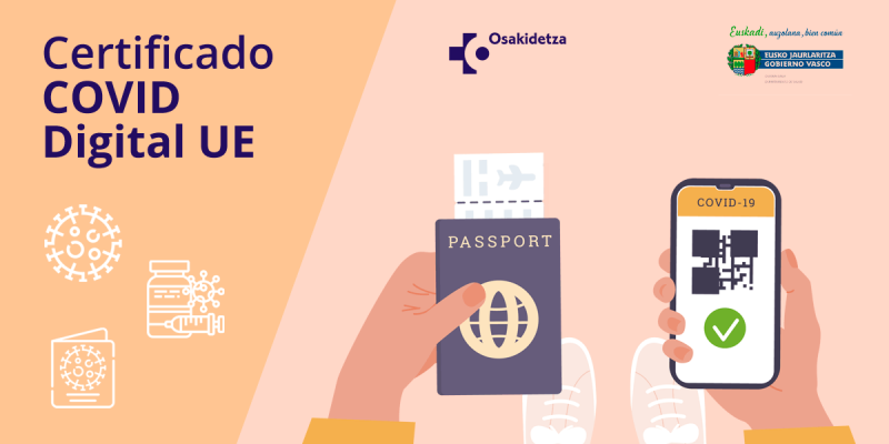 Cómo obtener pasaporte covid online en Euskadi